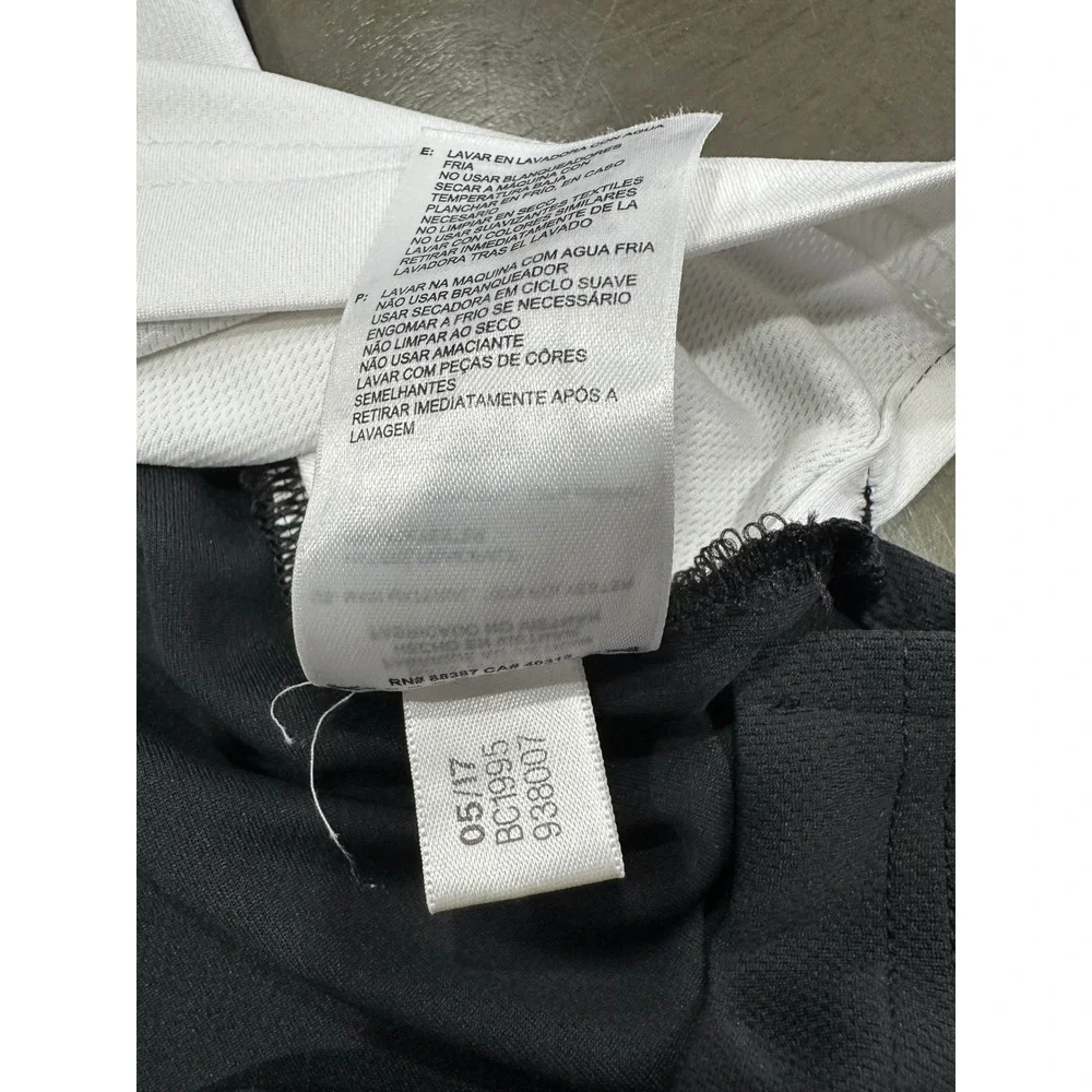 Adidas Golf Mens XL Polo Shirt Colorblock Black White‎ Grey Performance BC1995